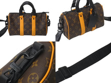 画像をギャラリービューアに読み込む, LOUIS VUITTON ルイヴィトン モノグラムマカサー キーポル バンドリエール 25 M46687 ブラウン ブラック金具 美品 中古 4b001072