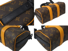 画像をギャラリービューアに読み込む, LOUIS VUITTON ルイヴィトン モノグラムマカサー キーポル バンドリエール 25 M46687 ブラウン ブラック金具 美品 中古 4b001072