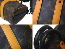 画像をギャラリービューアに読み込む, LOUIS VUITTON ルイヴィトン モノグラムマカサー キーポル バンドリエール 25 M46687 ブラウン ブラック金具 美品 中古 4b001072