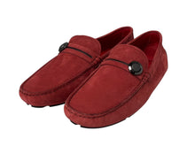 Load image into Gallery viewer, 新品未使用 TOD'S × FERRARI トッズ × フェラーリ ゴンミーニ XRM0XB0X2006GD067Y ドライビングシューズ レザー ローファー 5 1/2 赤 中古 4b010721