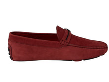Load image into Gallery viewer, 新品未使用 TOD'S × FERRARI トッズ × フェラーリ ゴンミーニ XRM0XB0X2006GD067Y ドライビングシューズ レザー ローファー 5 1/2 赤 中古 4b010721