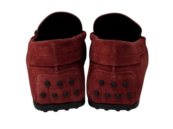 極美品 TOD'S × FERRARI トッズ × フェラーリ ゴンミーニ XRMOLROY890RE0 ドライビングシューズ スエード ローファー サイズ6 中古 4b010725