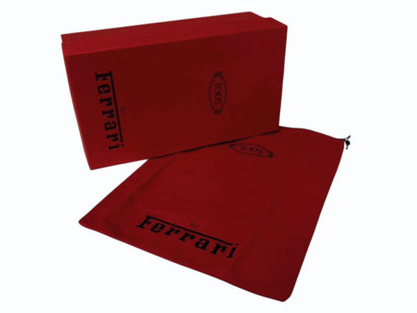 極美品 TOD'S × FERRARI トッズ × フェラーリ ゴンミーニ XRMOLROY890RE0 ドライビングシューズ スエード ローファー サイズ6 中古 4b010725