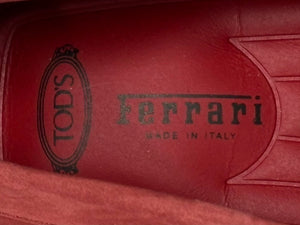 極美品 TOD'S × FERRARI トッズ × フェラーリ ゴンミーニ XRM0XB0BJ40L6V067Y ドライビングシューズ スエード ローファー サイズ5.5 中古 4b010719