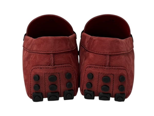 極美品 TOD'S × FERRARI トッズ × フェラーリ ゴンミーニ XRM0XB0BJ40L6V067Y ドライビングシューズ スエード ローファー サイズ5.5 中古 4b010719