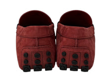 Load image into Gallery viewer, 極美品 TOD'S × FERRARI トッズ × フェラーリ ゴンミーニ XRM0XB0BJ40L6V067Y ドライビングシューズ スエード ローファー サイズ5.5 中古 4b010719
