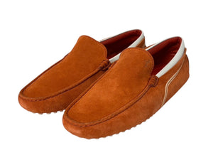 極美品 TOD'S × FERRARI トッズ × フェラーリ ゴンミーニ XRM0GW0K530RQ23404 ドライビングシューズ スエード ローファー サイズ5.5 中古 4b010722