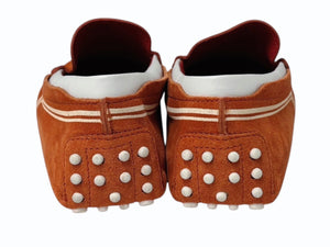 極美品 TOD'S × FERRARI トッズ × フェラーリ ゴンミーニ XRM0GW0K530RQ23404 ドライビングシューズ スエード ローファー サイズ5.5 中古 4b010722