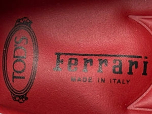極美品 TOD'S × FERRARI トッズ × フェラーリ ゴンミーニ XRM0GW0K530RQ23404 ドライビングシューズ スエード ローファー サイズ5.5 中古 4b010722