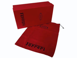 極美品 TOD'S × FERRARI トッズ × フェラーリ ゴンミーニ XRE0EO0H6007B7027N ドライビングシューズ スエード ローファー サイズ6 赤 中古 4b010720