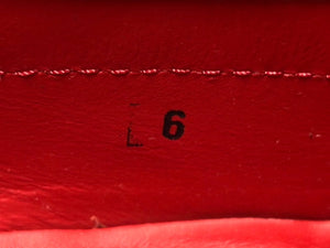 極美品 TOD'S × FERRARI トッズ × フェラーリ ゴンミーニ XRM0EO0H6007B7027N ドライビングシューズ ベロア ローファー サイズ6 赤 中古 4b010724