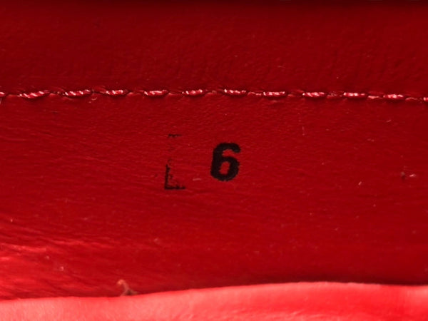 極美品 TOD'S × FERRARI トッズ × フェラーリ ゴンミーニ XRM0EO0H6007B7027N ドライビングシューズ ベロア ローファー サイズ6 赤 中古 4b010724