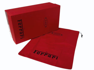 極美品 TOD'S × FERRARI トッズ × フェラーリ ゴンミーニ XRM0LR0EG50PZ60XBF ドライビングシューズ レザー ローファー サイズ6 赤 中古 4b010726