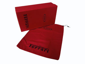 極美品 TOD'S × FERRARI トッズ × フェラーリ ゴンミーニ XRM0GW0X740RE0R007 ドライビングシューズ スエード ローファー サイズ6 赤 中古 4b010723