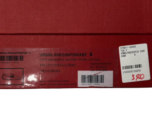 極美品 TOD'S × FERRARI トッズ × フェラーリ ゴンミーニ XRM0LR0EG50PZ60XBF ドライビングシューズ レザー ローファー サイズ6 赤 中古 4b010726