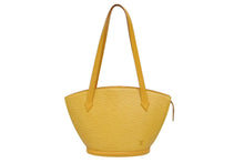 画像をギャラリービューアに読み込む, 極美品 LOUIS VUITTON ルイヴィトン サンジャックPM ハンドバッグ M52279 エピ レザー イエロー ゴールド金具 中古 4b010731