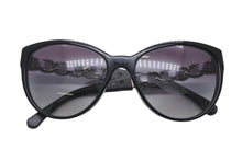 画像をギャラリービューアに読み込む, CHANEL シャネル サングラス アイウェア 5215-Q-A c.1074/S6 サイズ57□17 135 ココマーク ブラック シルバー 美品 中古 4b010736