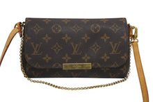 画像をギャラリービューアに読み込む, LOUIS VUITTON ルイヴィトン フェイボリットPM ショルダーバッグ M40717 モノグラム ブラウン ゴールド金具 美品 中古 4b010756