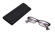 画像をギャラリービューアに読み込む, CHROME HEARTS クロムハーツ D.SANCHEZ メガネ アイウェア CHクロス プラスチック シルバー925 パープル シルバー金具 美品 中古 4b001076