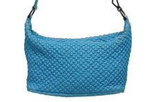 Load image into Gallery viewer, BOTTEGA VENETA ボッテガヴェネタ イントレチャート ワンショルダーバッグ ハンドバッグ ブルー 美品 中古 4b010802