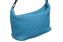 Load image into Gallery viewer, BOTTEGA VENETA ボッテガヴェネタ イントレチャート ワンショルダーバッグ ハンドバッグ ブルー 美品 中古 4b010802