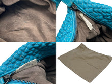 Load image into Gallery viewer, BOTTEGA VENETA ボッテガヴェネタ イントレチャート ワンショルダーバッグ ハンドバッグ ブルー 美品 中古 4b010802