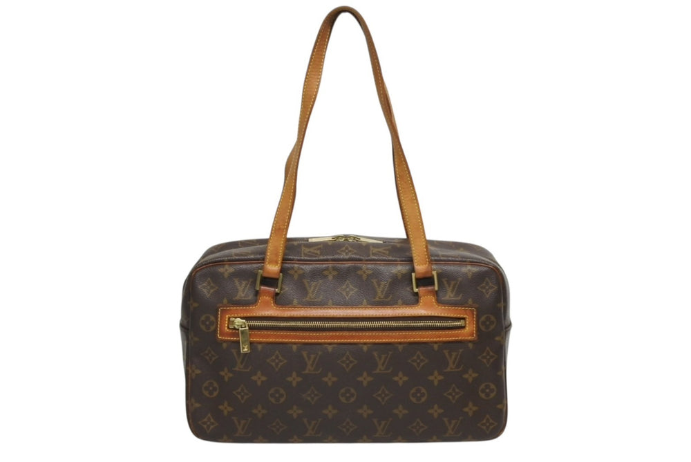 LOUIS VUITTON Cité GM Shoulder Bag Monogram M51181 PVC Brown Gold Hardware Good Condition Used 4b010811