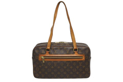 LOUIS VUITTON ルイヴィトン シテGM ショルダーバッグ モノグラム M51181 PVC ブラウン ゴールド金具 美品 中古 4b010811