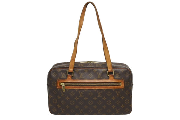 LOUIS VUITTON ルイヴィトン シテGM ショルダーバッグ モノグラム M51181 PVC ブラウン ゴールド金具 美品 中古 4b010811