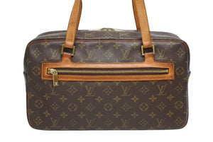 LOUIS VUITTON ルイヴィトン シテGM ショルダーバッグ モノグラム M51181 PVC ブラウン ゴールド金具 美品 中古 4b010811