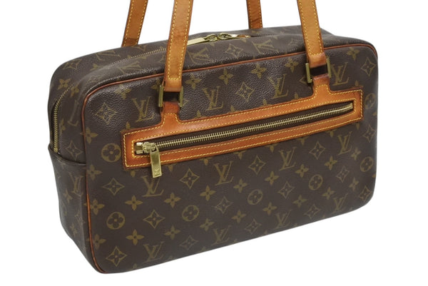 LOUIS VUITTON ルイヴィトン シテGM ショルダーバッグ モノグラム M51181 PVC ブラウン ゴールド金具 美品 中古 4b010811