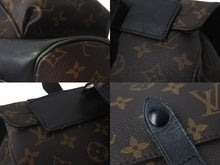 画像をギャラリービューアに読み込む, LOUIS VUITTON ルイヴィトン クリストファー MM リュック バックパック M43735 モノグラムマカサー PVC レザー 美品 中古 4b001083