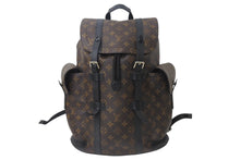 画像をギャラリービューアに読み込む, LOUIS VUITTON ルイヴィトン クリストファー MM リュック バックパック M43735 モノグラムマカサー PVC レザー 美品 中古 4b001083