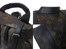 画像をギャラリービューアに読み込む, LOUIS VUITTON ルイヴィトン クリストファー MM リュック バックパック M43735 モノグラムマカサー PVC レザー 美品 中古 4b001083