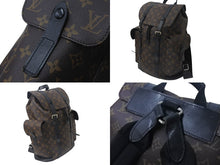 画像をギャラリービューアに読み込む, LOUIS VUITTON ルイヴィトン クリストファー MM リュック バックパック M43735 モノグラムマカサー PVC レザー 美品 中古 4b001083