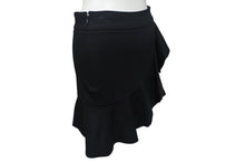 画像をギャラリービューアに読み込む, 極美品 BALENCIAGA バレンシアガ スカート 203986 サイズ36 レーヨン ナイロン キュプラ ブラック フランス製 中古 4b001084