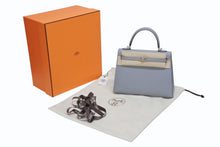 画像をギャラリービューアに読み込む, 新品未使用 HERMES エルメス KELLY ケリー 25 2WAY ハンドバッグ 外縫い エプソン グリパンタン シルバー金具 K刻印 中古 4b010859