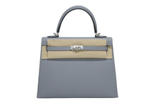 画像をギャラリービューアに読み込む, 新品未使用 HERMES エルメス KELLY ケリー 25 2WAY ハンドバッグ 外縫い エプソン グリパンタン シルバー金具 K刻印 中古 4b010859