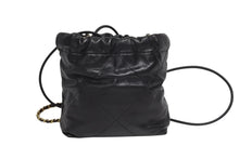 画像をギャラリービューアに読み込む, 極美品 CHANEL シャネル シャネル22 ミニ チェーンショルダーバッグ ランダム番台 ココマーク カーフスキン ブラック 中古 4b010894