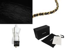 画像をギャラリービューアに読み込む, 極美品 CHANEL シャネル シャネル22 ミニ チェーンショルダーバッグ ランダム番台 ココマーク カーフスキン ブラック 中古 4b010894