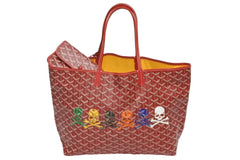 極美品 GOYARD ゴヤール × MASTERMIND マスターマインド LOVELESS限定 ラブレス サンルイPM トートバッグ No.060 レッド 中古 4b010910