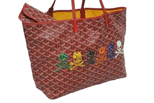 極美品 GOYARD ゴヤール × MASTERMIND マスターマインド LOVELESS限定 ラブレス サンルイPM トートバッグ No.060 レッド 中古 4b010910