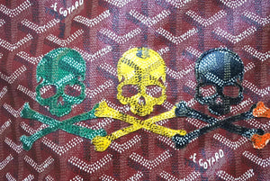 極美品 GOYARD ゴヤール × MASTERMIND マスターマインド LOVELESS限定 ラブレス サンルイPM トートバッグ No.060 レッド 中古 4b010910
