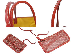 極美品 GOYARD ゴヤール × MASTERMIND マスターマインド LOVELESS限定 ラブレス サンルイPM トートバッグ No.060 レッド 中古 4b010910