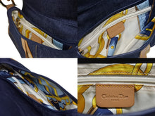 Load image into Gallery viewer, 極美品 CHRISTIAN DIOR クリスチャンディオール サドルバッグ ワンショルダーバッグ ガリアーノ期 デニム ブルー 中古 4b010931