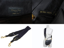 Load image into Gallery viewer, 極美品 Christian Dior クリスチャンディオール ワンショルダーバッグ サドルバッグ ミニ レザー ブラック 中古 4b010934