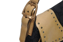Load image into Gallery viewer, GUCCI グッチ ワンショルダーバッグ ホースビット 114915 GGキャンバス レザー ベージュ ブラック 美品 中古 4b010932