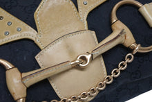 Load image into Gallery viewer, GUCCI グッチ ワンショルダーバッグ ホースビット 114915 GGキャンバス レザー ベージュ ブラック 美品 中古 4b010932