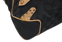 Load image into Gallery viewer, GUCCI グッチ ワンショルダーバッグ ホースビット 114915 GGキャンバス レザー ベージュ ブラック 美品 中古 4b010932