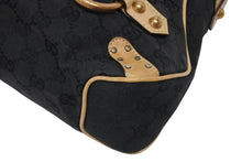 Load image into Gallery viewer, GUCCI グッチ ワンショルダーバッグ ホースビット 114915 GGキャンバス レザー ベージュ ブラック 美品 中古 4b010932